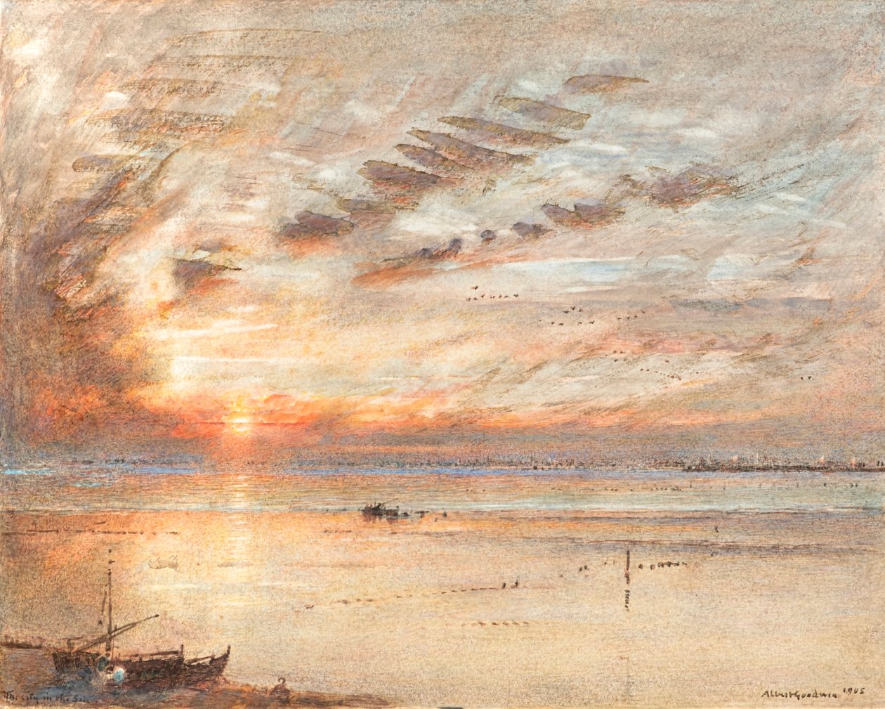 Město v moři od Albert Goodwin