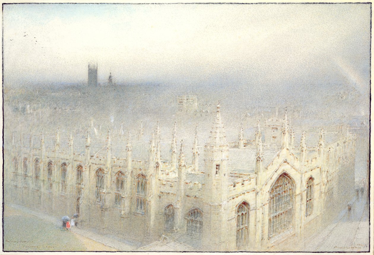 The Rain from Heaven, 1922 (wc s barvou karoserie na papíře) od Albert Goodwin