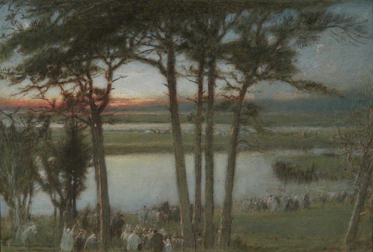 The River Way, Westward od Albert Goodwin