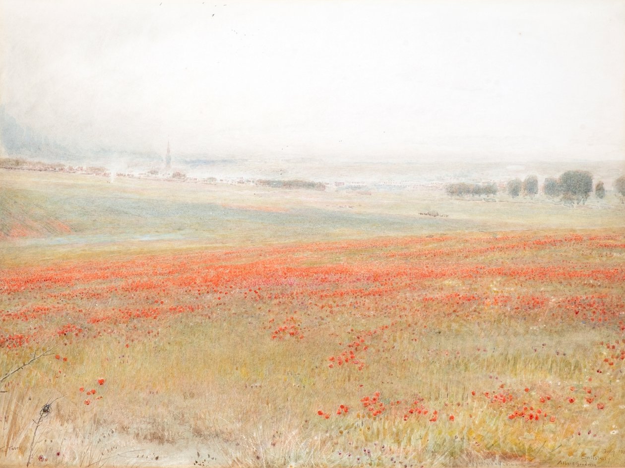 Koukol. Maky v kukuřici. Salisbury od Albert Goodwin
