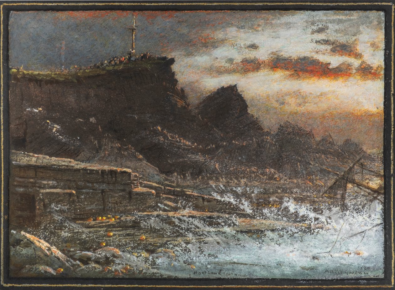Vrak, Hartland, Cornwall od Albert Goodwin