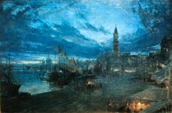 Benátky z Riva Schiavoni od Albert Goodwin