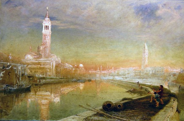Benátky - Letní svítání (olej na plátně) od Albert Goodwin