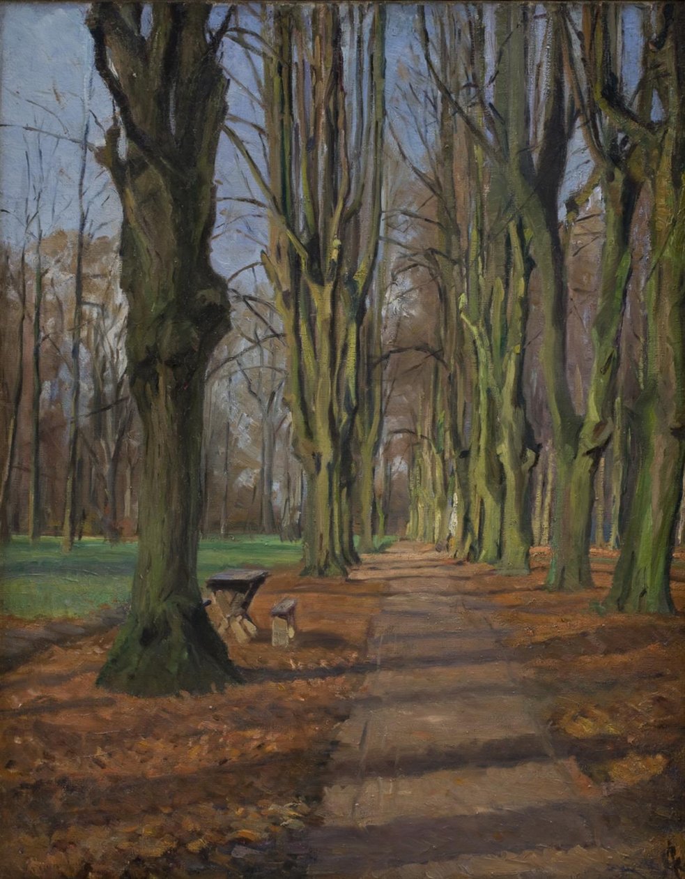 Avenue v Søndermarkenu. Frederiksberg od Albert Gottschalk