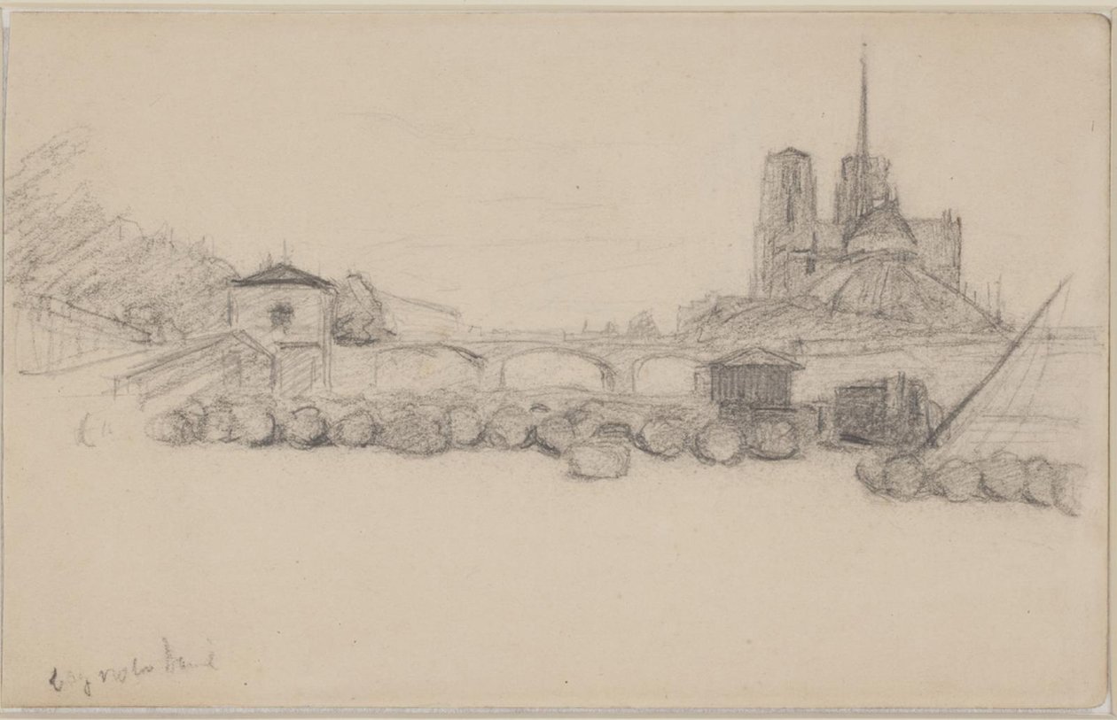 Notre Dame při pohledu z východu od Albert Gottschalk