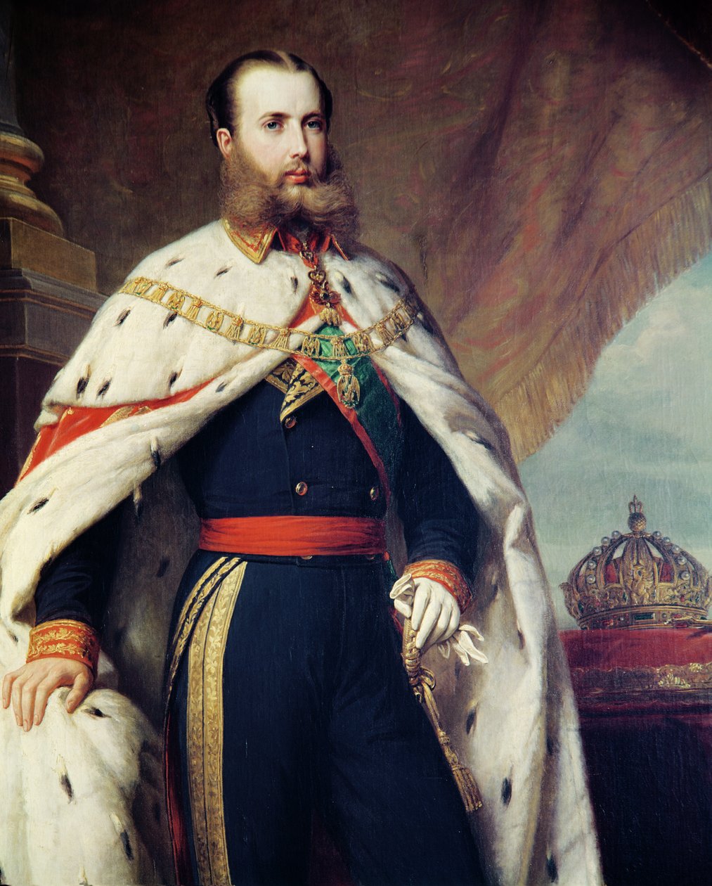 Maxmilián Habsbursko-Lotrinský (1832-67) císař Mexika, 1865 (viz také 233828) od Albert Graefle