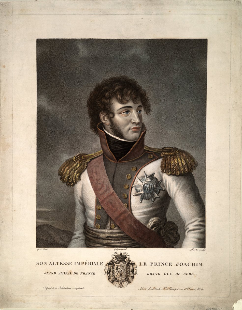 Portrét Joachima Murata, cca 1806 od Albert Gregorius