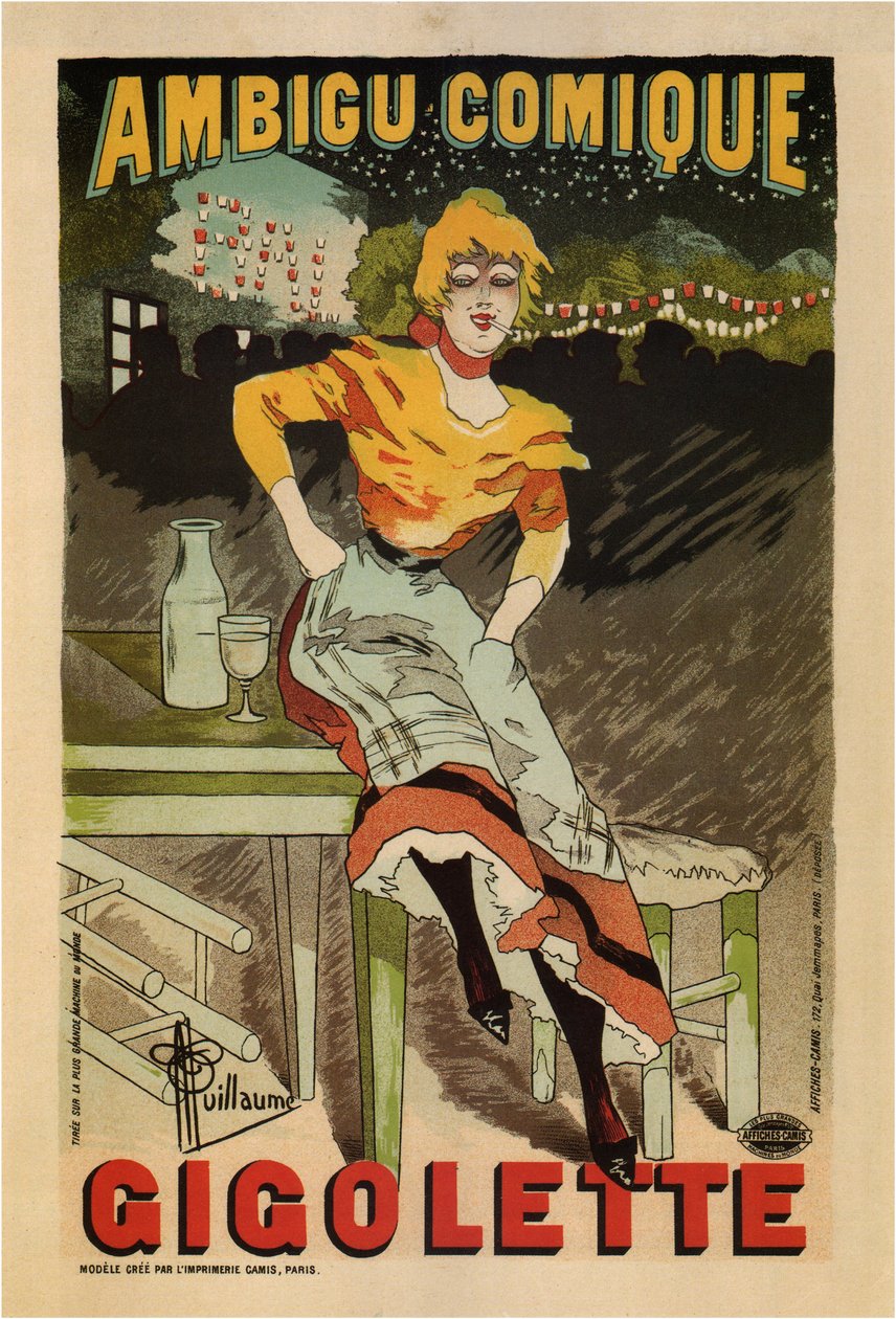 Nejednoznačný komiks, Gigolette, 1896 od Albert Guillaume