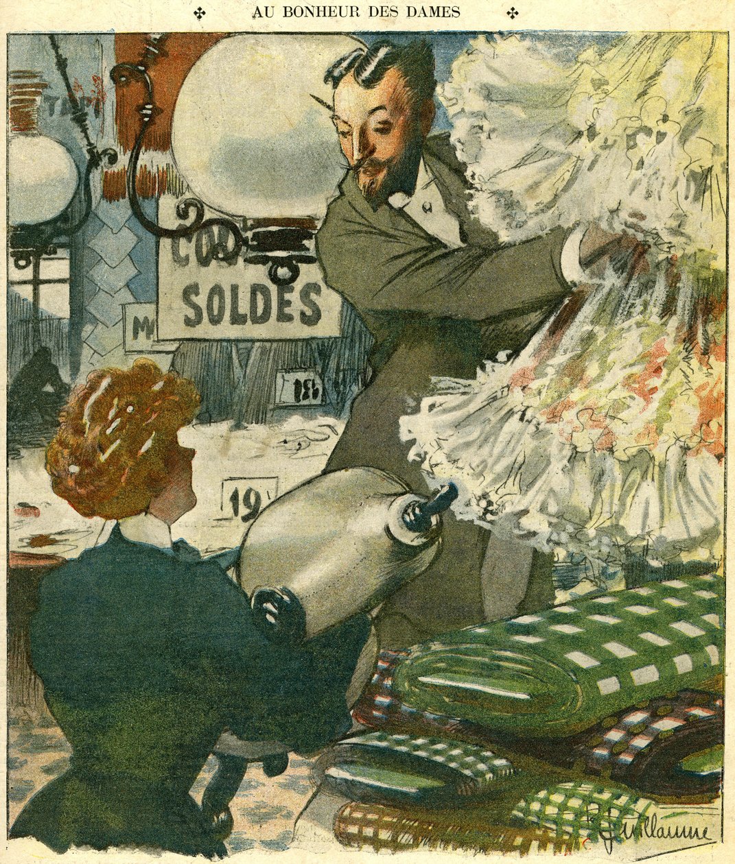 Ilustrace pro časopis "Le Rire", 15. prosince 1906 (tisk) od Albert Guillaume