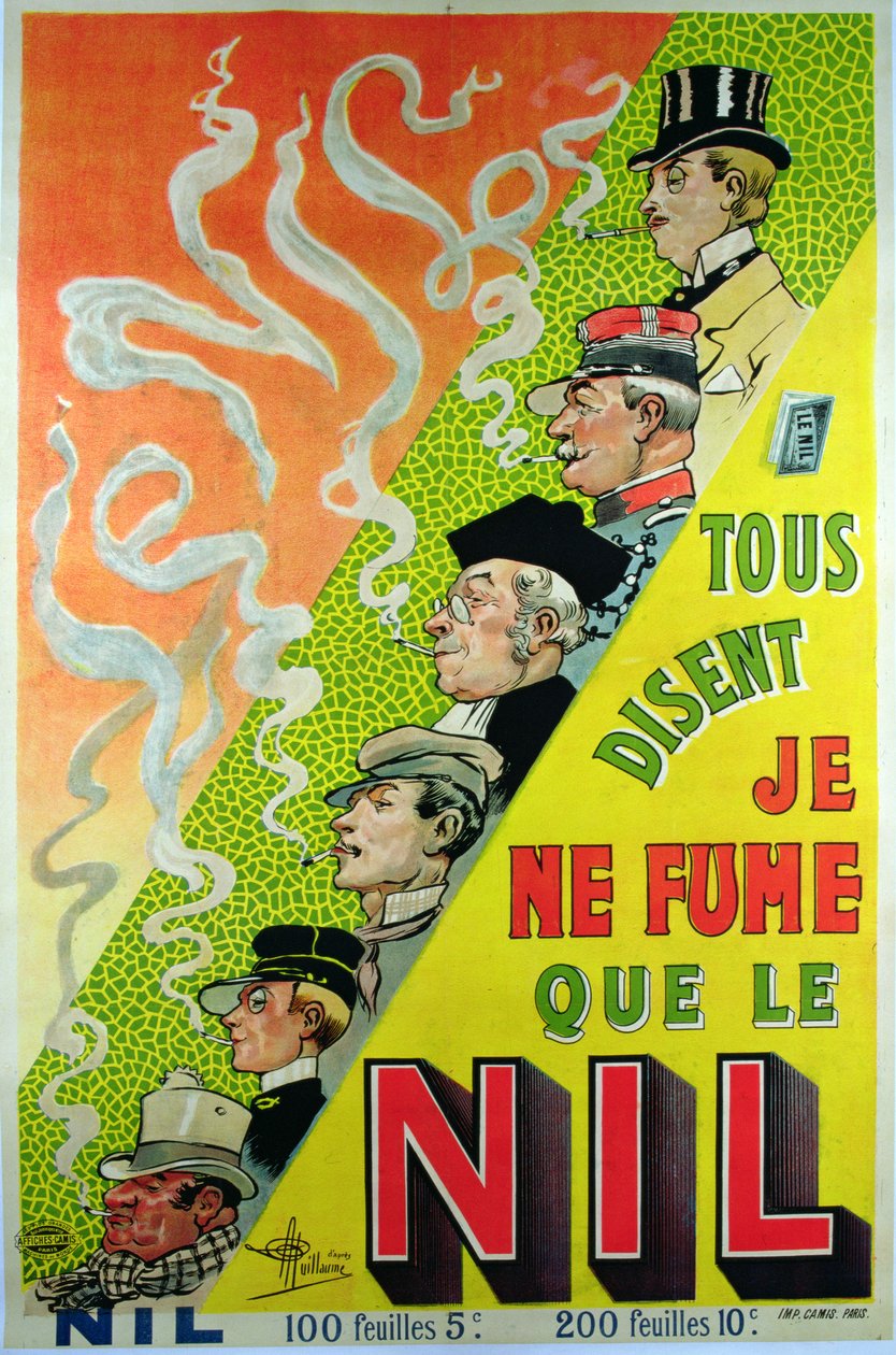 Plakát inzerující značku cigaret Le Nil od Albert Guillaume