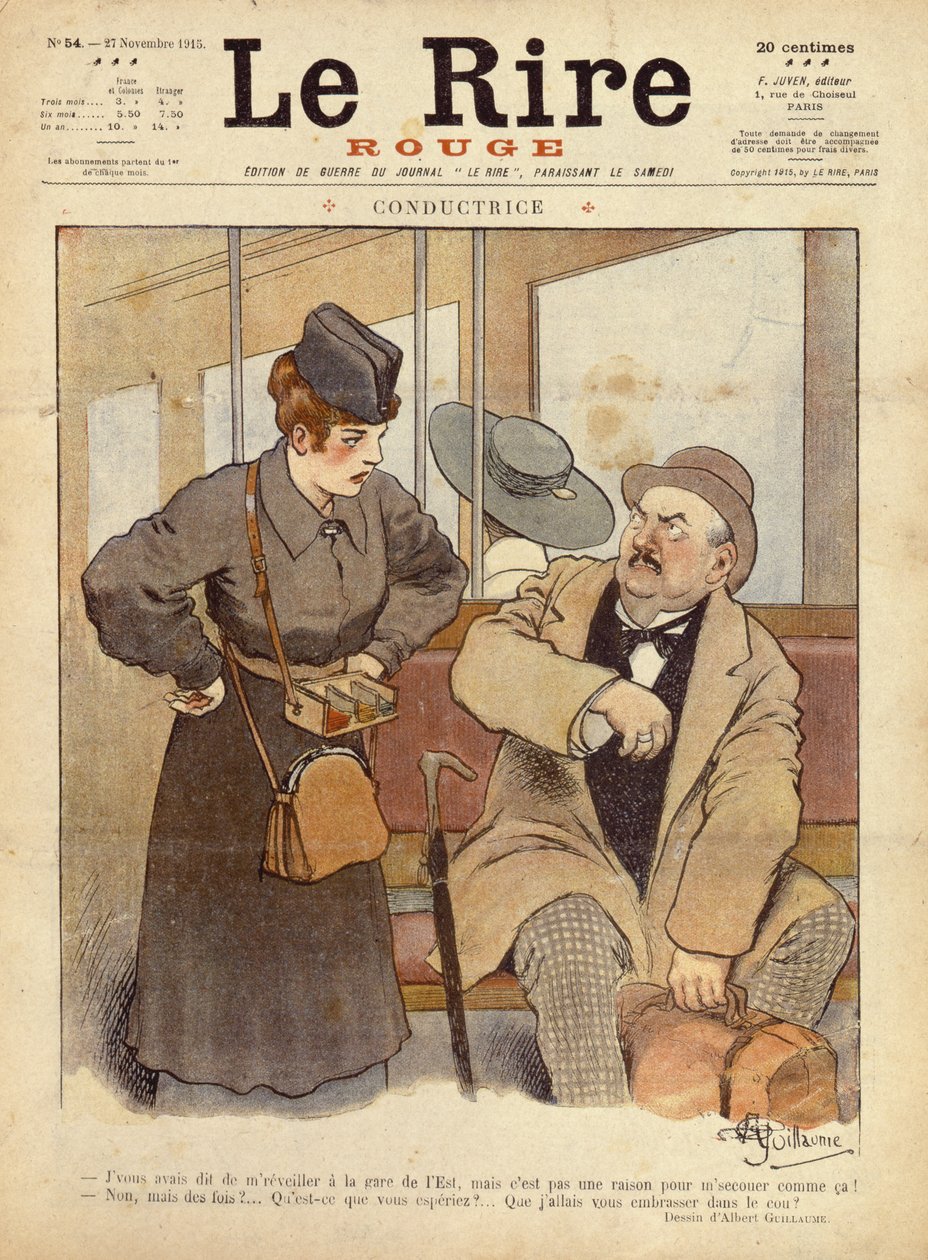 The Train Conductor, kreslený film z Le Rire Rouge, 27. listopadu 1915 od Albert Guillaume