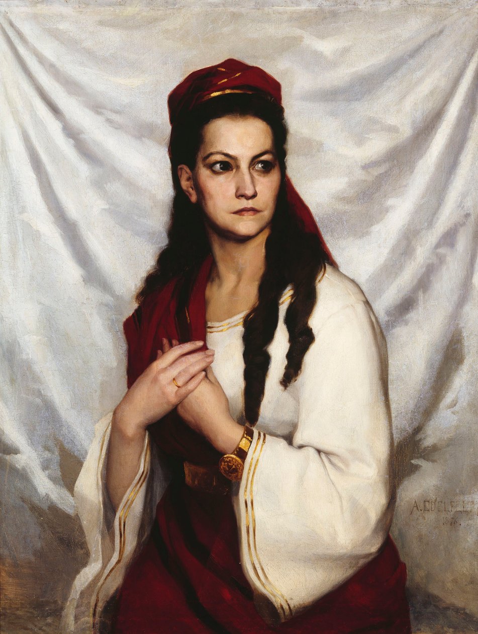 Portrét herečky Hedvig Charlotta Raa-Winterhjelm 1838-1907, 1876. od Albert Gustaf Aristides Edelfelt