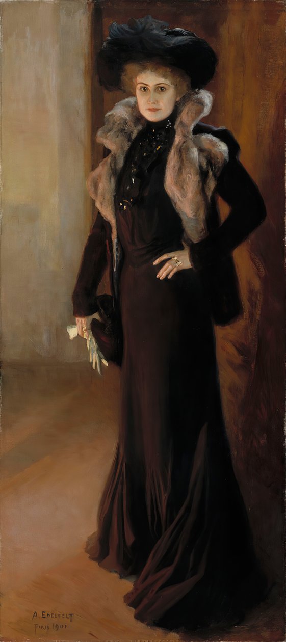 Portrét operní pěvkyně Aino Acté 1876-1944, 1901. od Albert Gustaf Aristides Edelfelt
