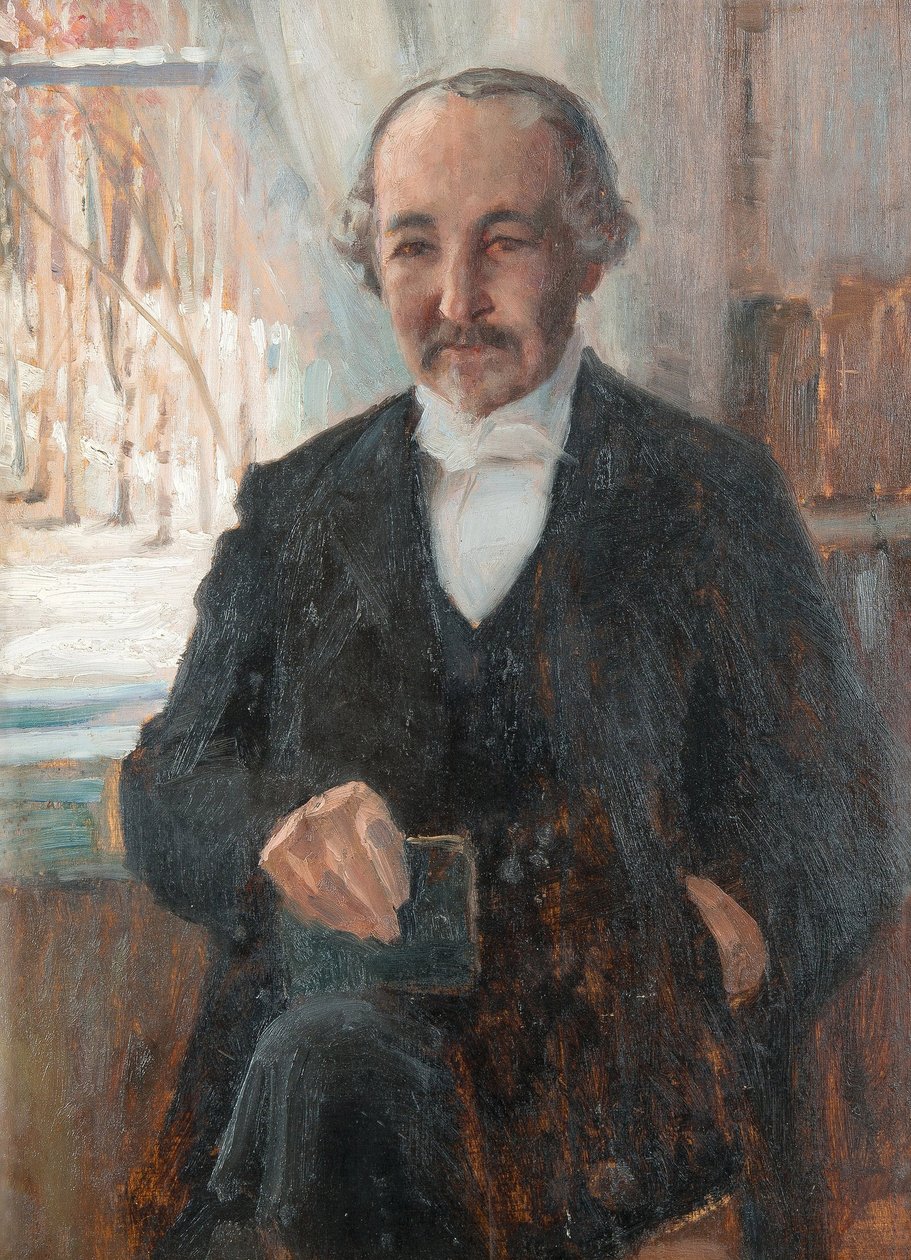 Portrét básníka Zachariáše Topelia 1818-1898 od Albert Gustaf Aristides Edelfelt