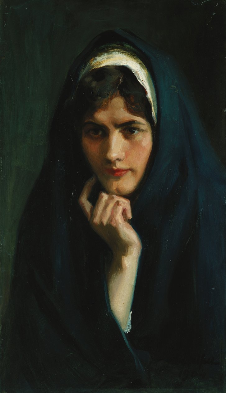 Hlava dívky, 1904 od Albert Gustaf Aristides Edelfelt