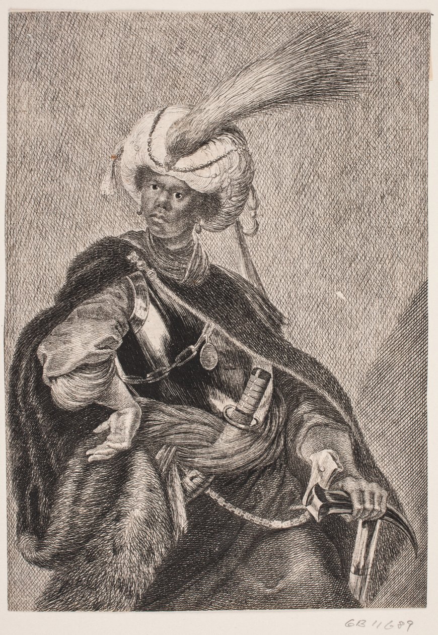 Černý Afričan v brnění od Albert Haelwegh
