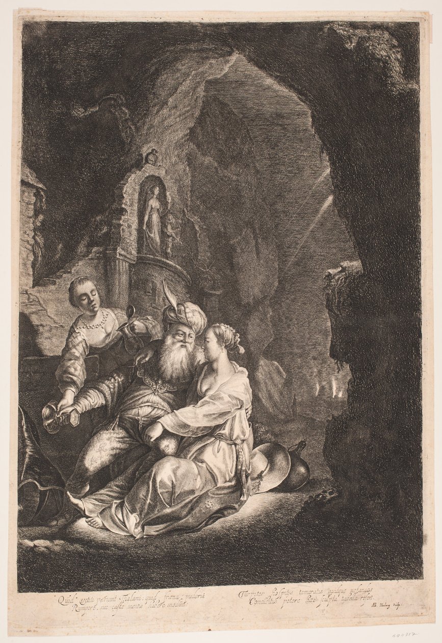 Lot a jeho dcery od Albert Haelwegh