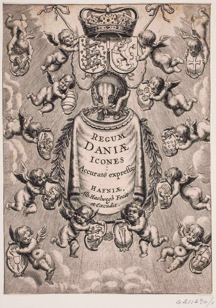 Titelblad k "Ikony králů Dánska", 1646 od Albert Haelwegh