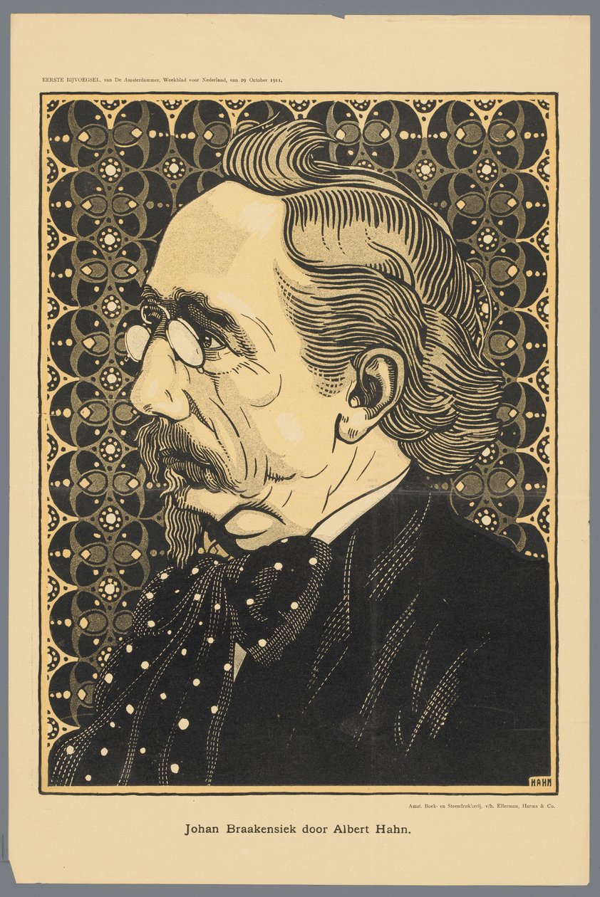 Dveře Johan Braakensiek Albert Hahn (titul na objektu) od Albert Hahn (I)
