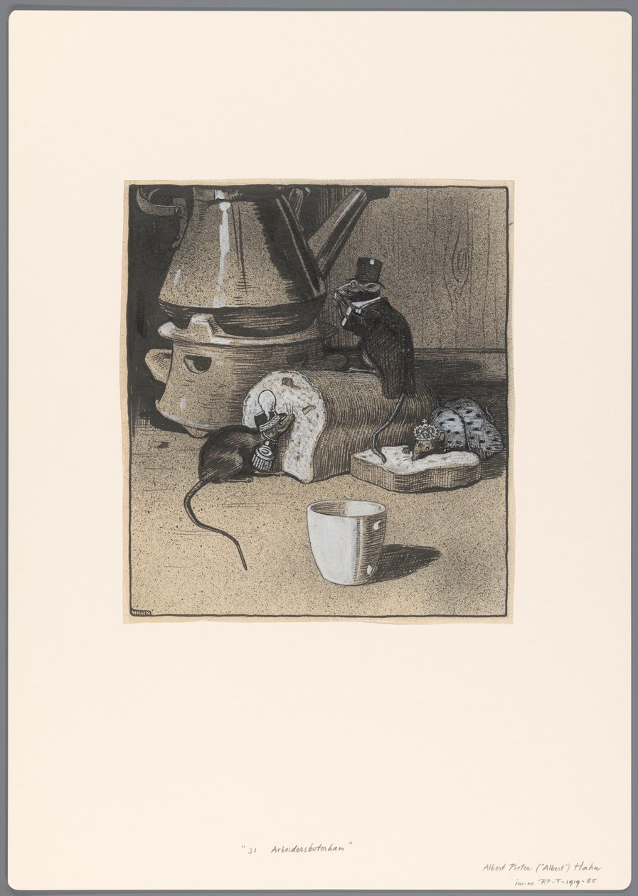 Design pro politickou karikaturu: The Greedy Rodents. K dělnickému sendviči od Albert Hahn (I)