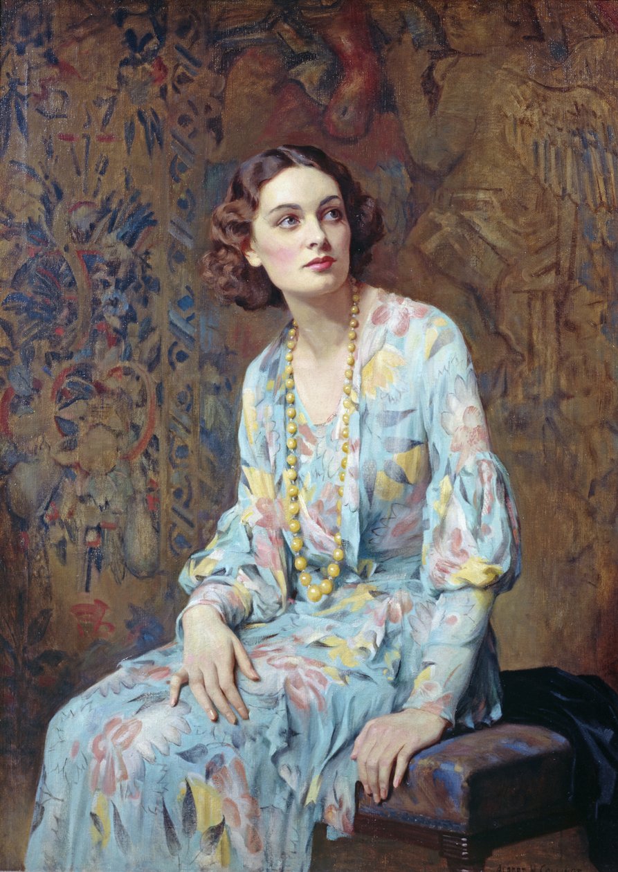 Portrét dámy (olej na plátně) od Albert Henry Collings