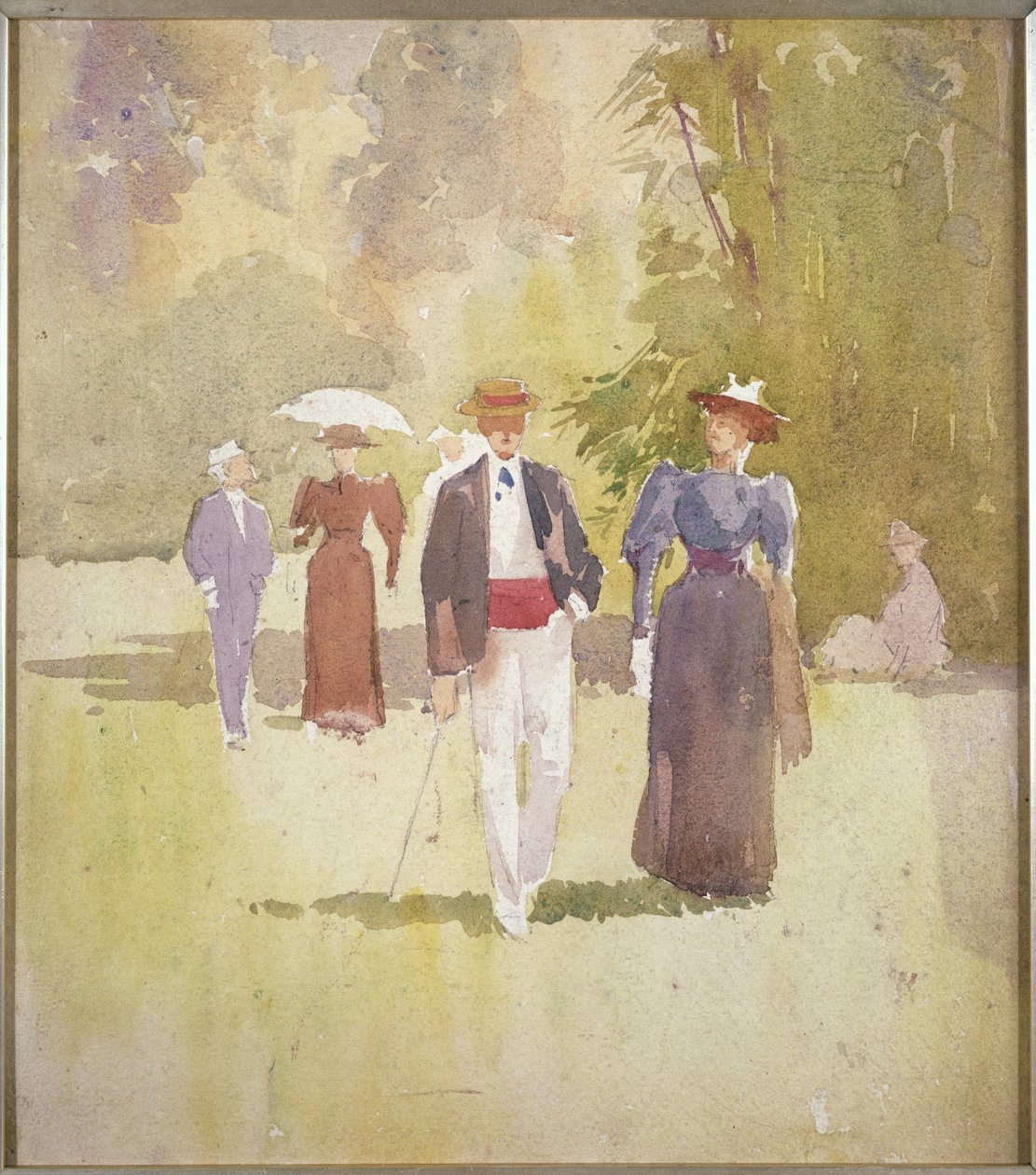 Procházka v parku od Albert Henry Fullwood