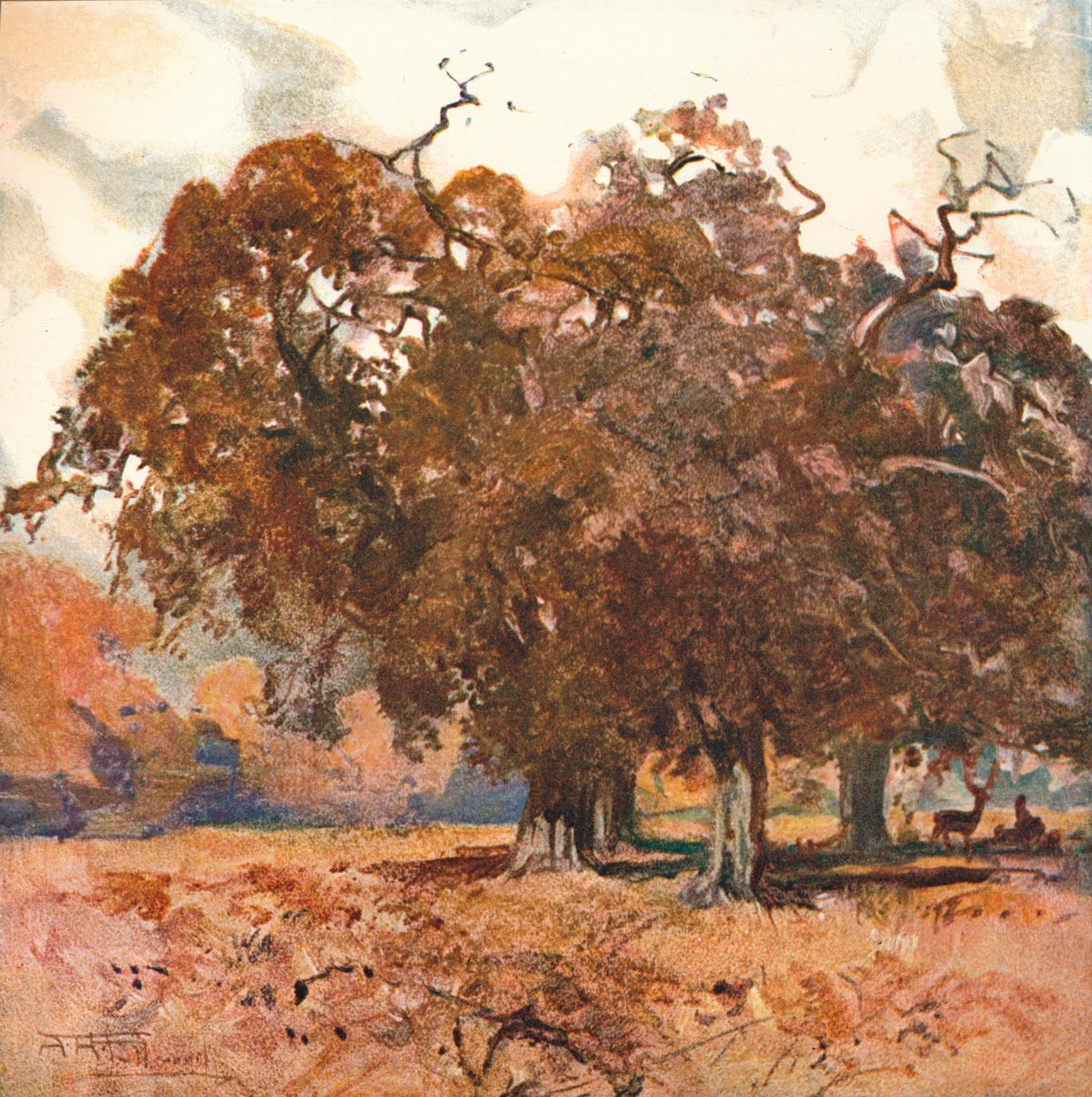 Krajina, c1904 od Albert Henry Fullwood