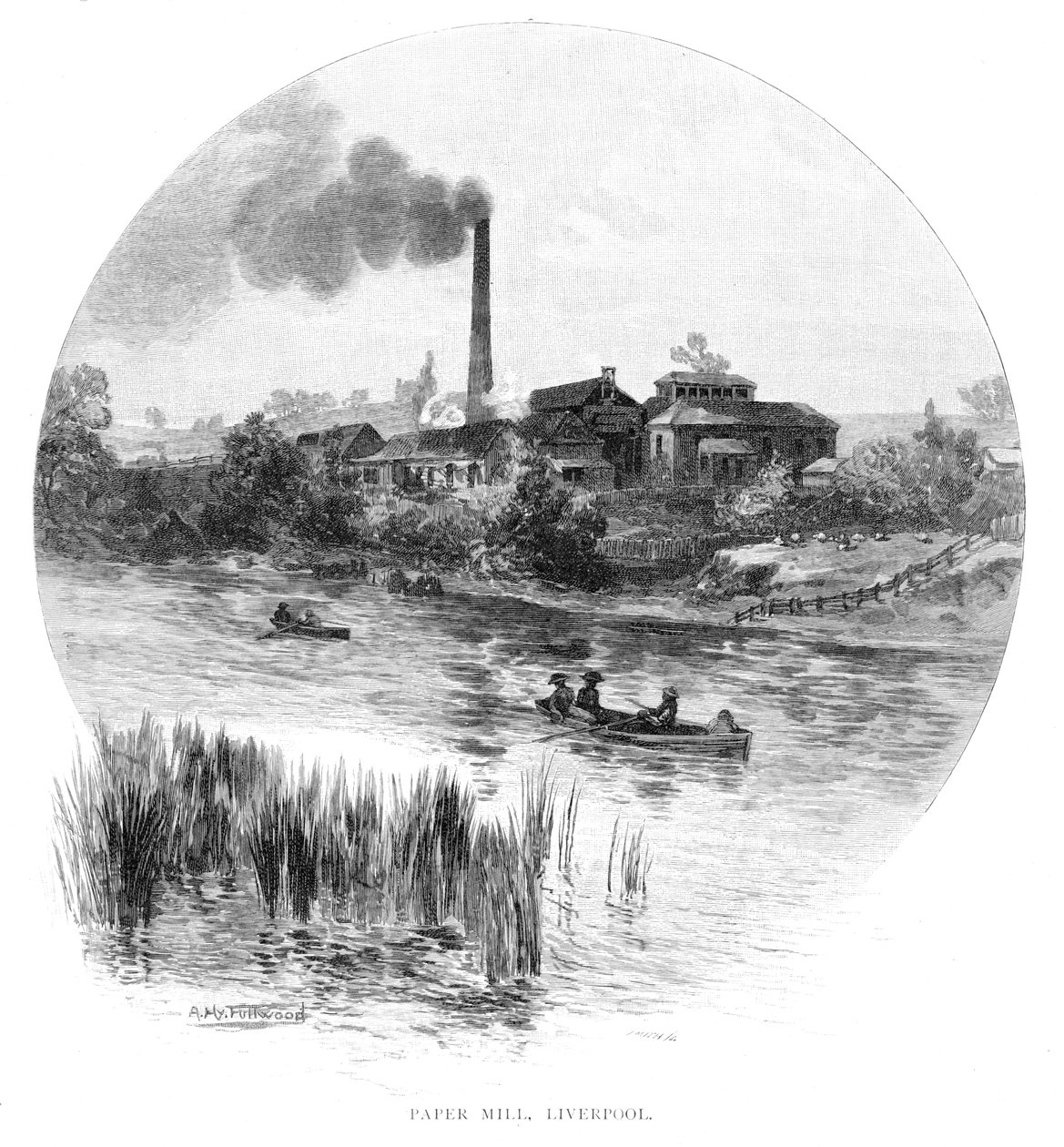 Paper Mill, Liverpool, New South Wales, Austrálie, 1886. od Albert Henry Fullwood