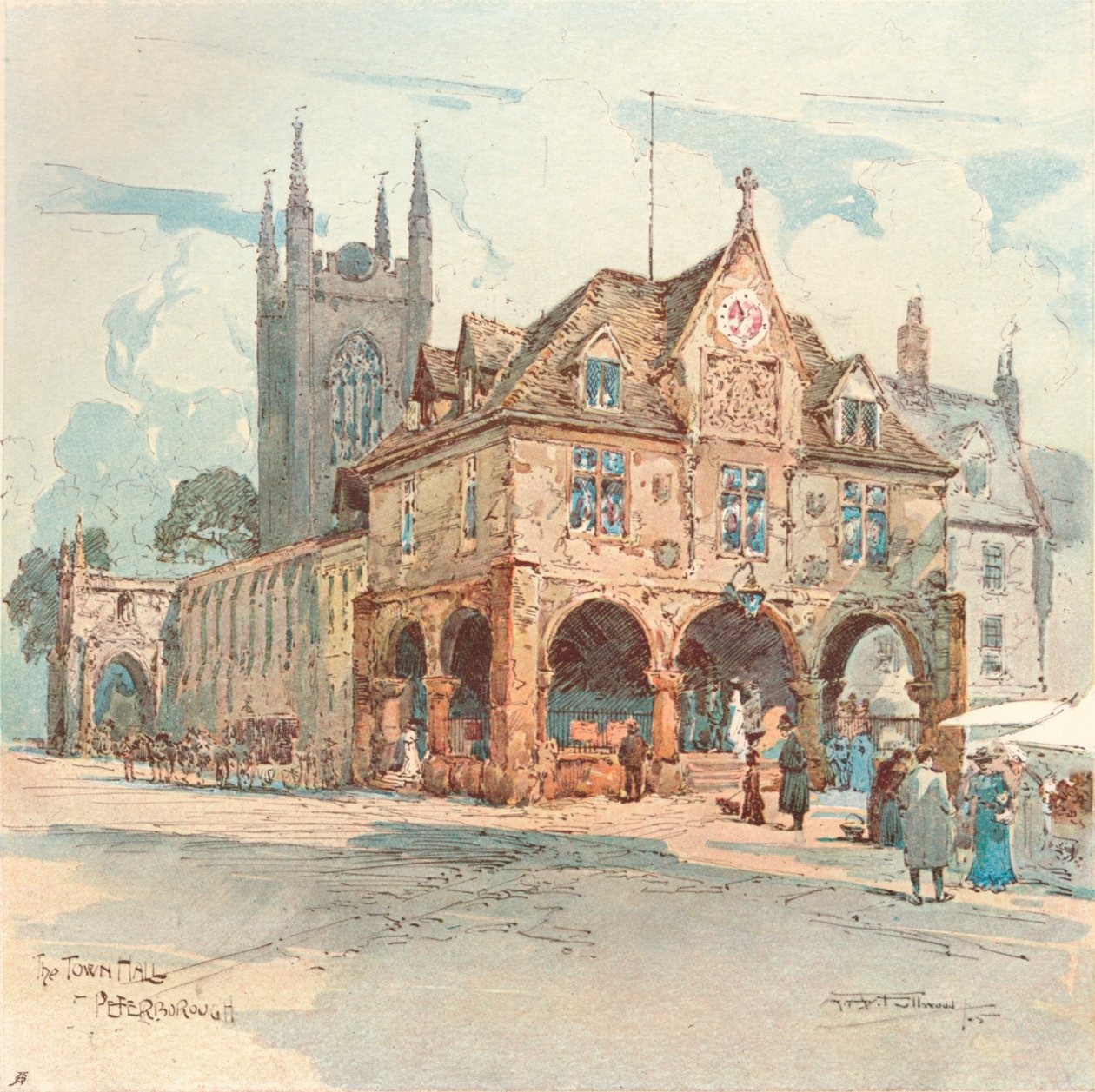 Radnice, Peterborough, c1909 od Albert Henry Fullwood