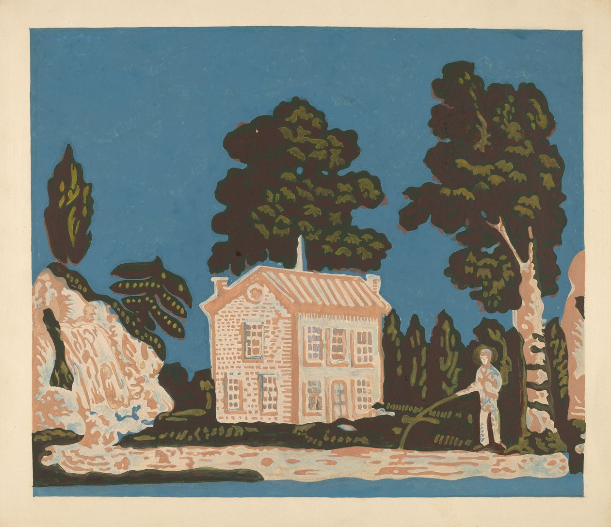 Tapeta pro Bandbox Covering, c. 1937. od Albert J. Levone