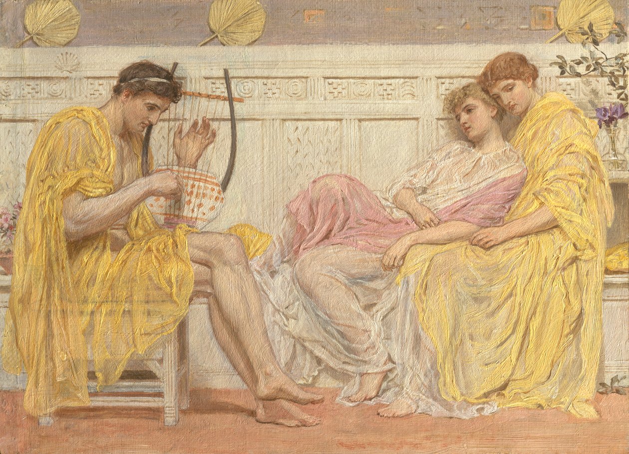 Hudebník od Albert Joseph Moore