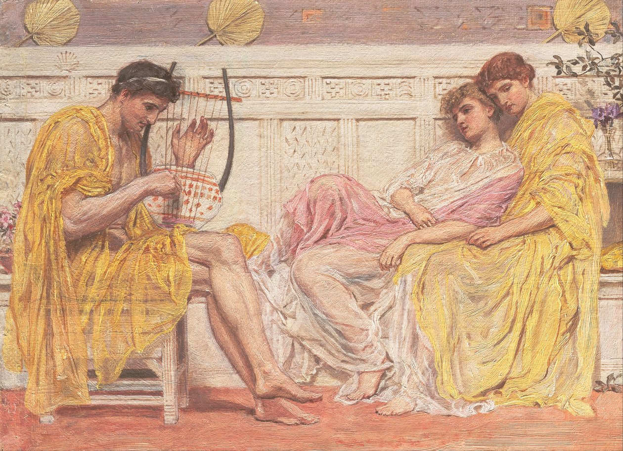 Hudebník od Albert Joseph Moore