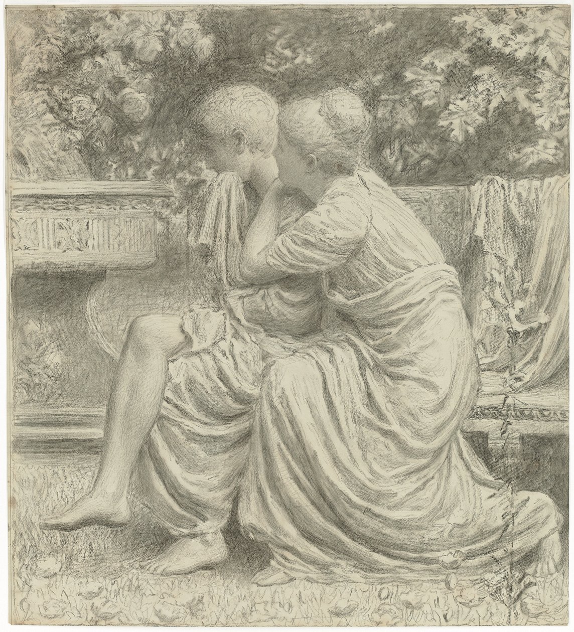 Karikatura pro "Idyla", od Albert Joseph Moore