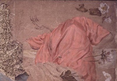 Studie přehozené postavy a květin od Albert Joseph Moore