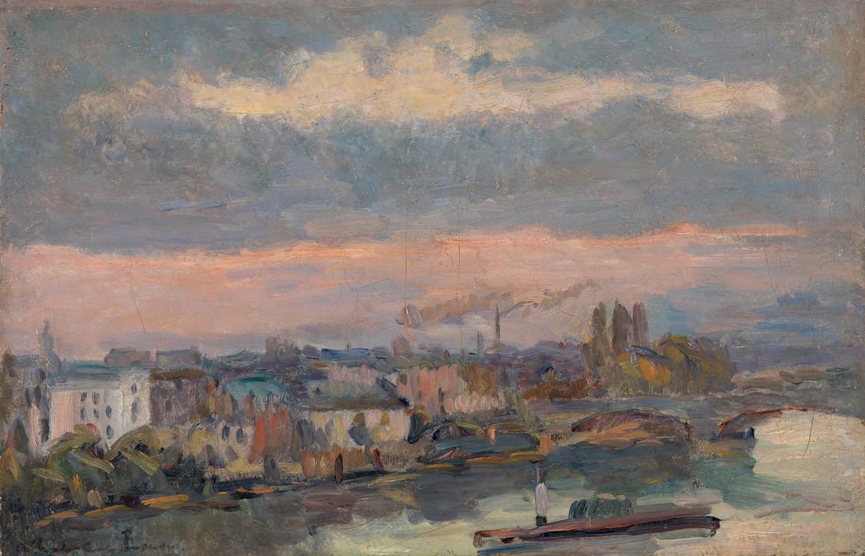 Podél Seiny (Rouen) od Albert Lebourg