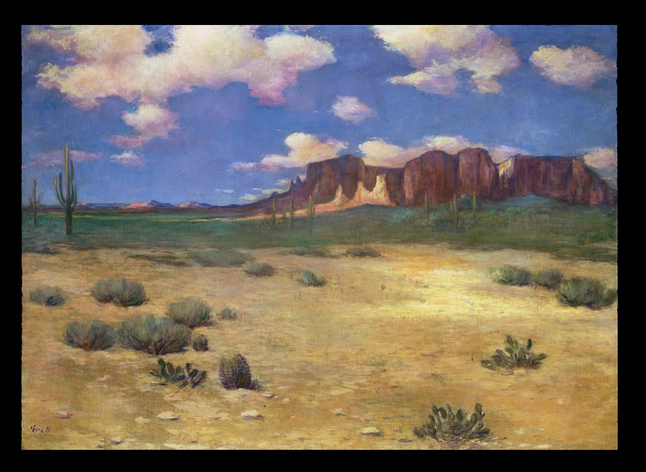 Arizona Landscape (olej na plátně) od Albert Lorey Groll