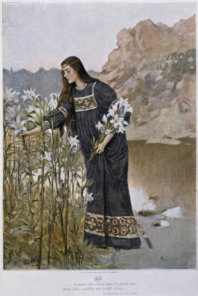 Žena fouká duhovku - Lynch, začátek 20. století od Albert Lynch
