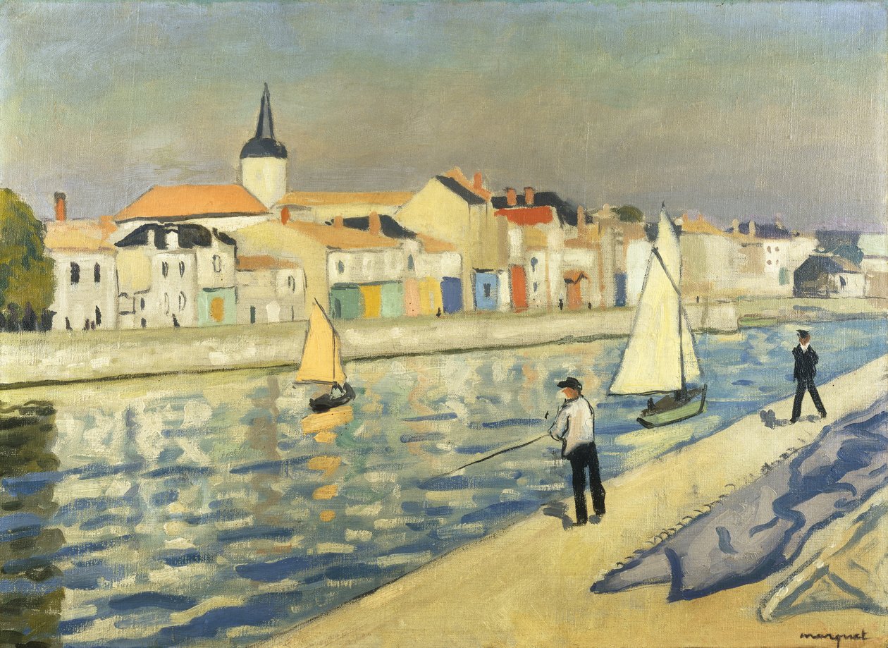 Rybáři v doškově; Rybaření na lince la Chaume od Albert Marquet