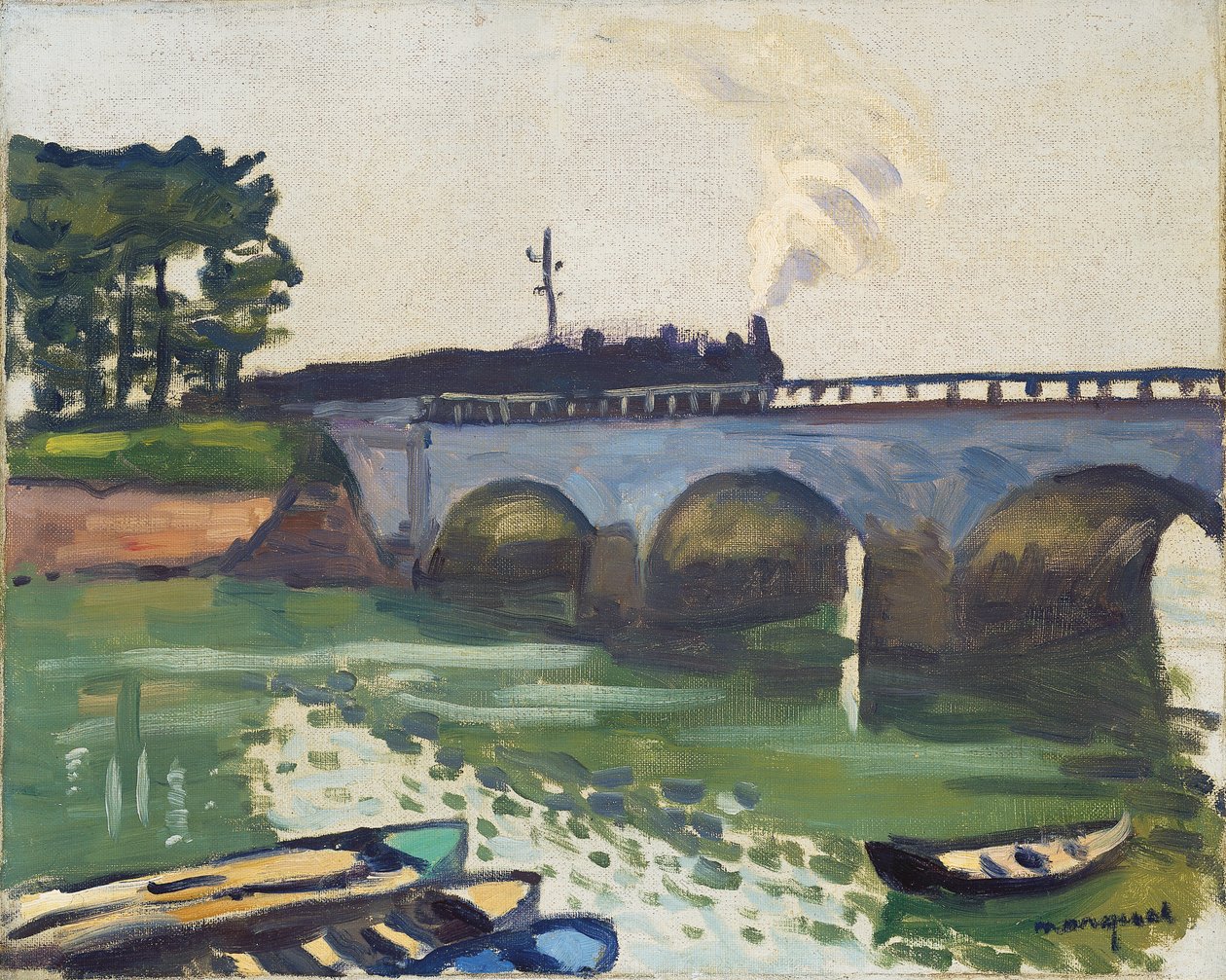 Most v Saint-Jean-de-Luz od Albert Marquet
