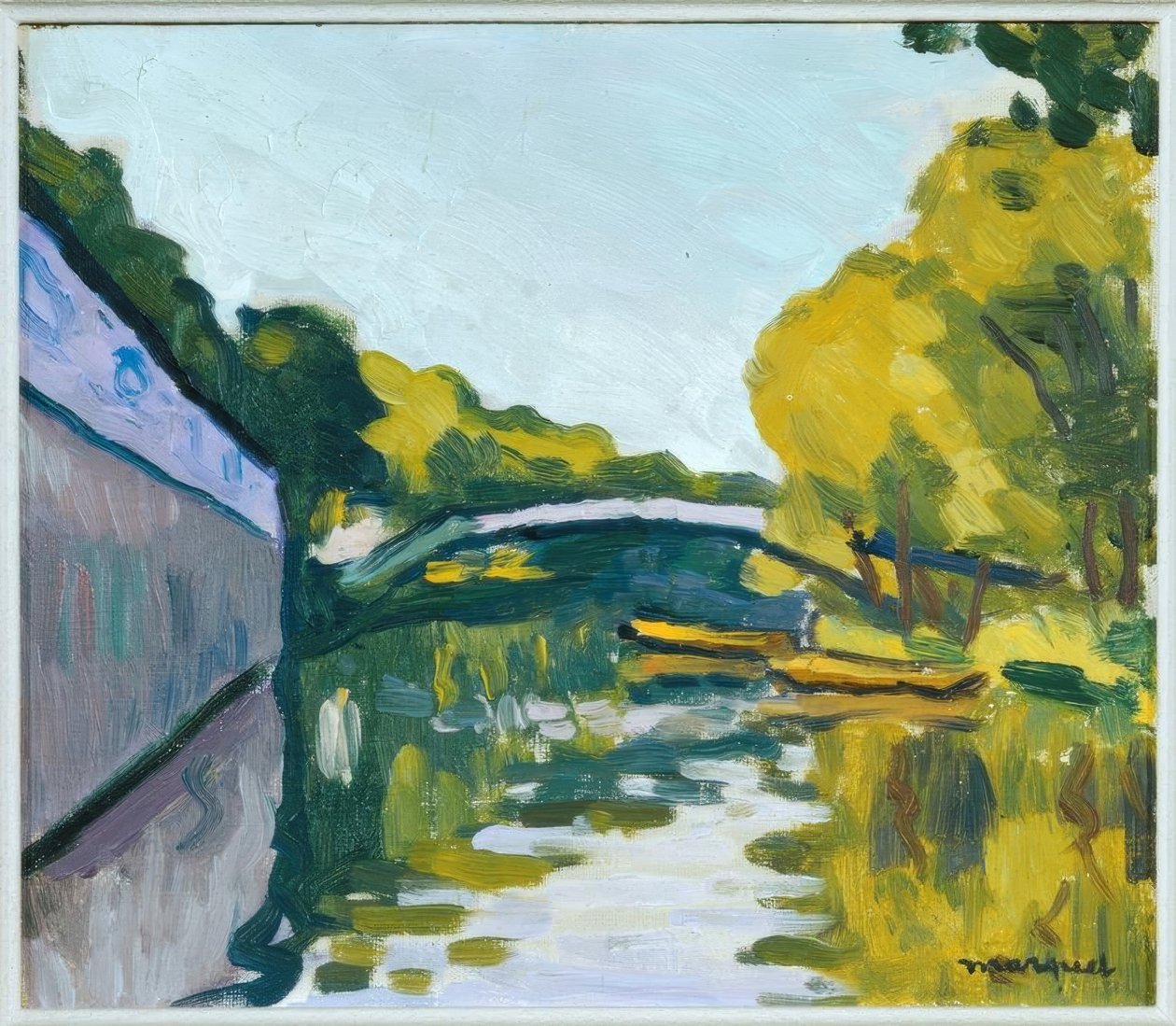 Kanál kolem Paříže od Albert Marquet