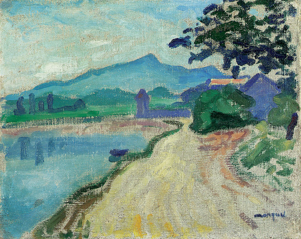 Okolí Saint-Jean-de-Luz, ráno (olej na plátně) od Albert Marquet