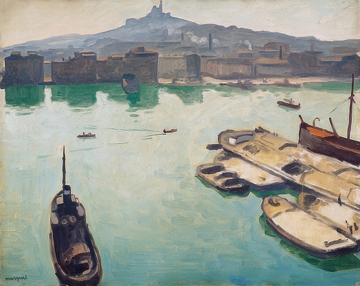 Přístav Marseille. 1916 od Albert Marquet