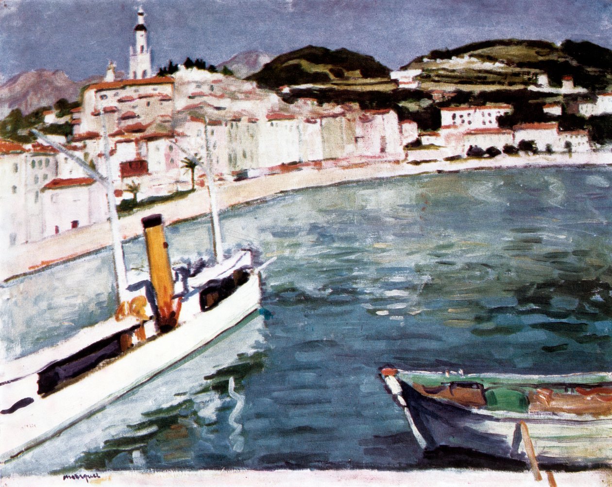 Přístav v Mentonu, 1905 od Albert Marquet