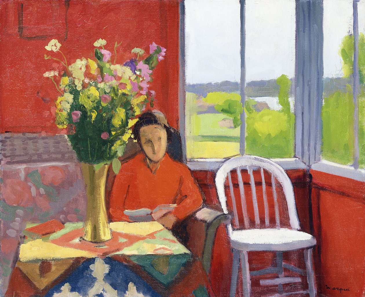 Interiér v Hesnes, Norsko od Albert Marquet