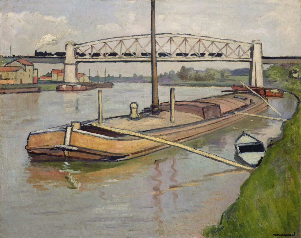 Krajina s člunem, Port de Conflans od Albert Marquet