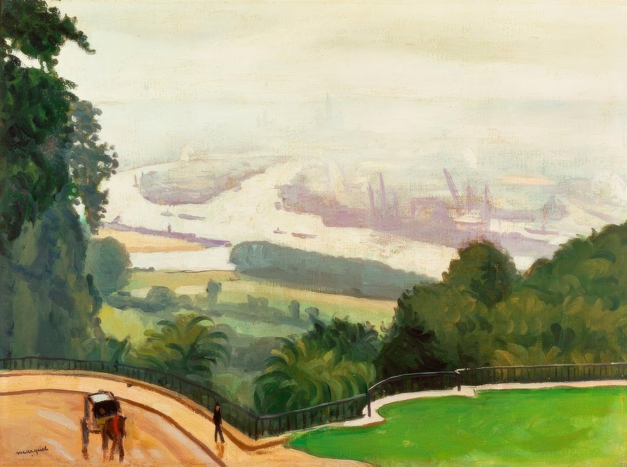 Přístav Rouen od Albert Marquet