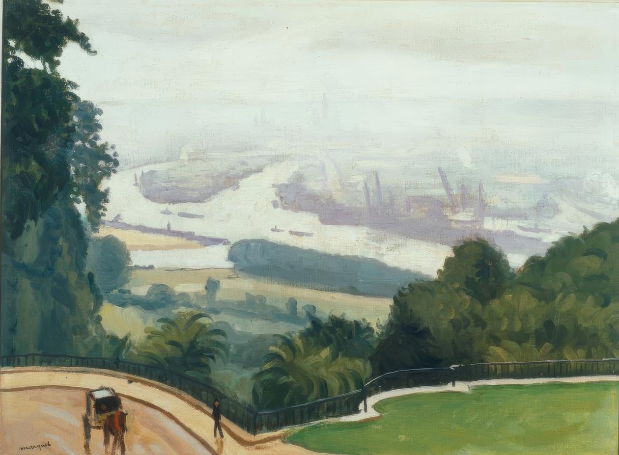 Přístav Rouen od Albert Marquet