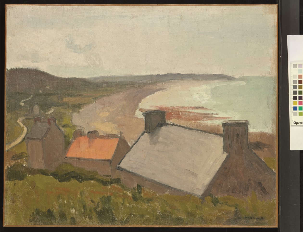 Tři střechy, La Percaillerie od Albert Marquet