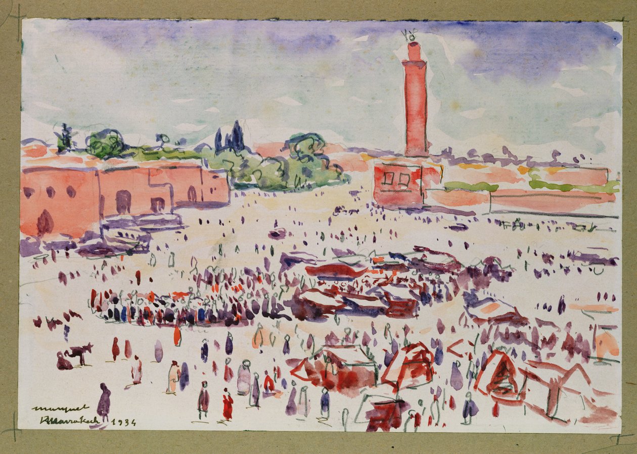 Marrákeši od Albert Marquet