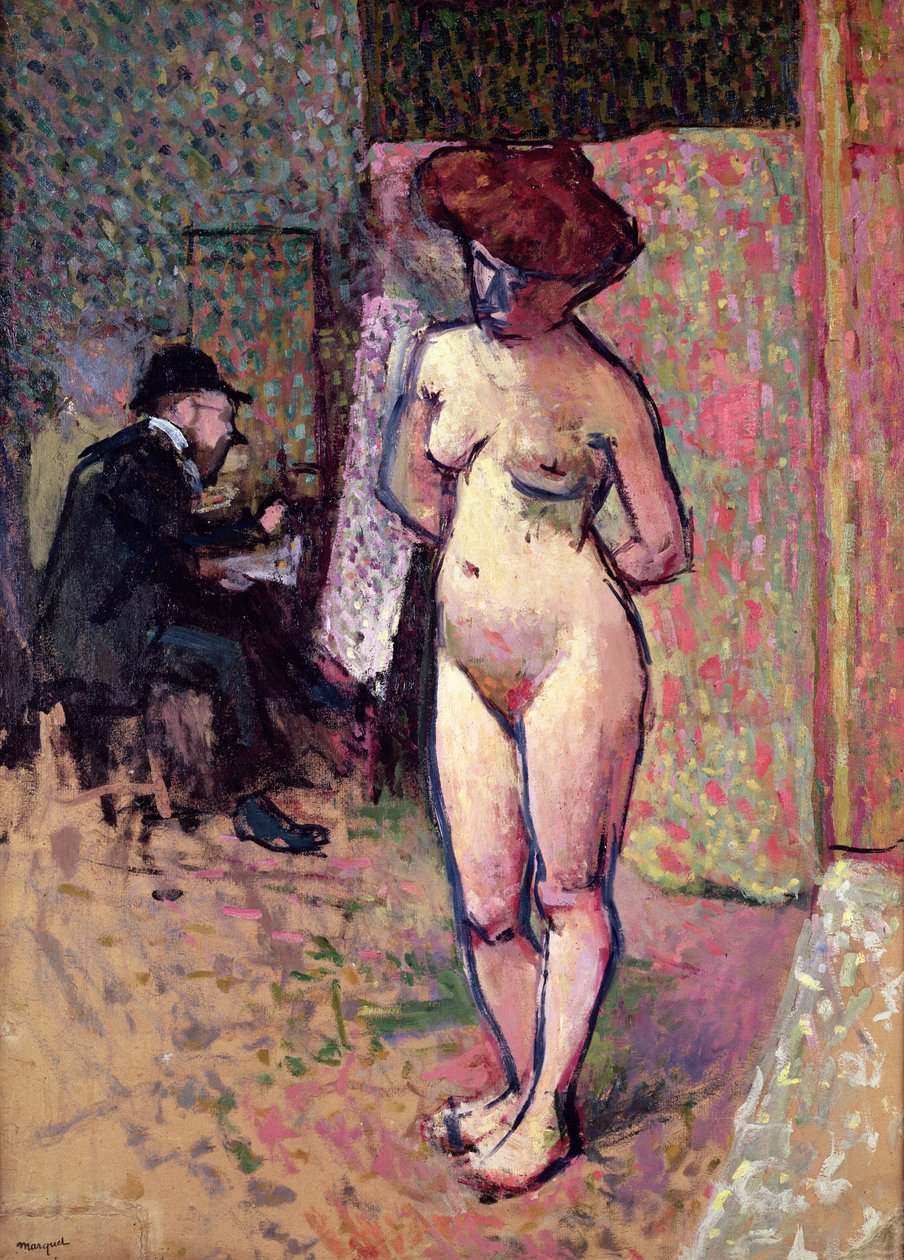Matisse malba v ateliéru Manguin od Albert Marquet